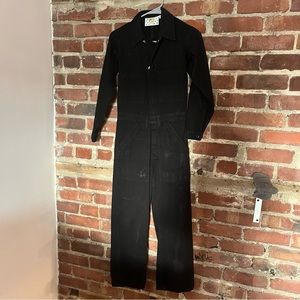 Big Bud press black long-sleeved jumpsuit, XXS